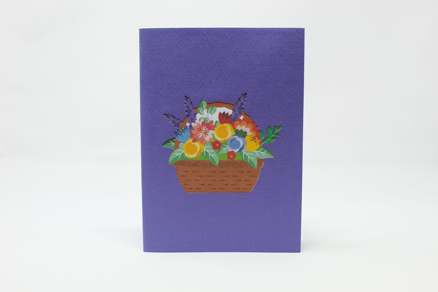 Basket of Flowers Pop Up Card