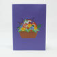 Basket of Flowers Pop Up Card