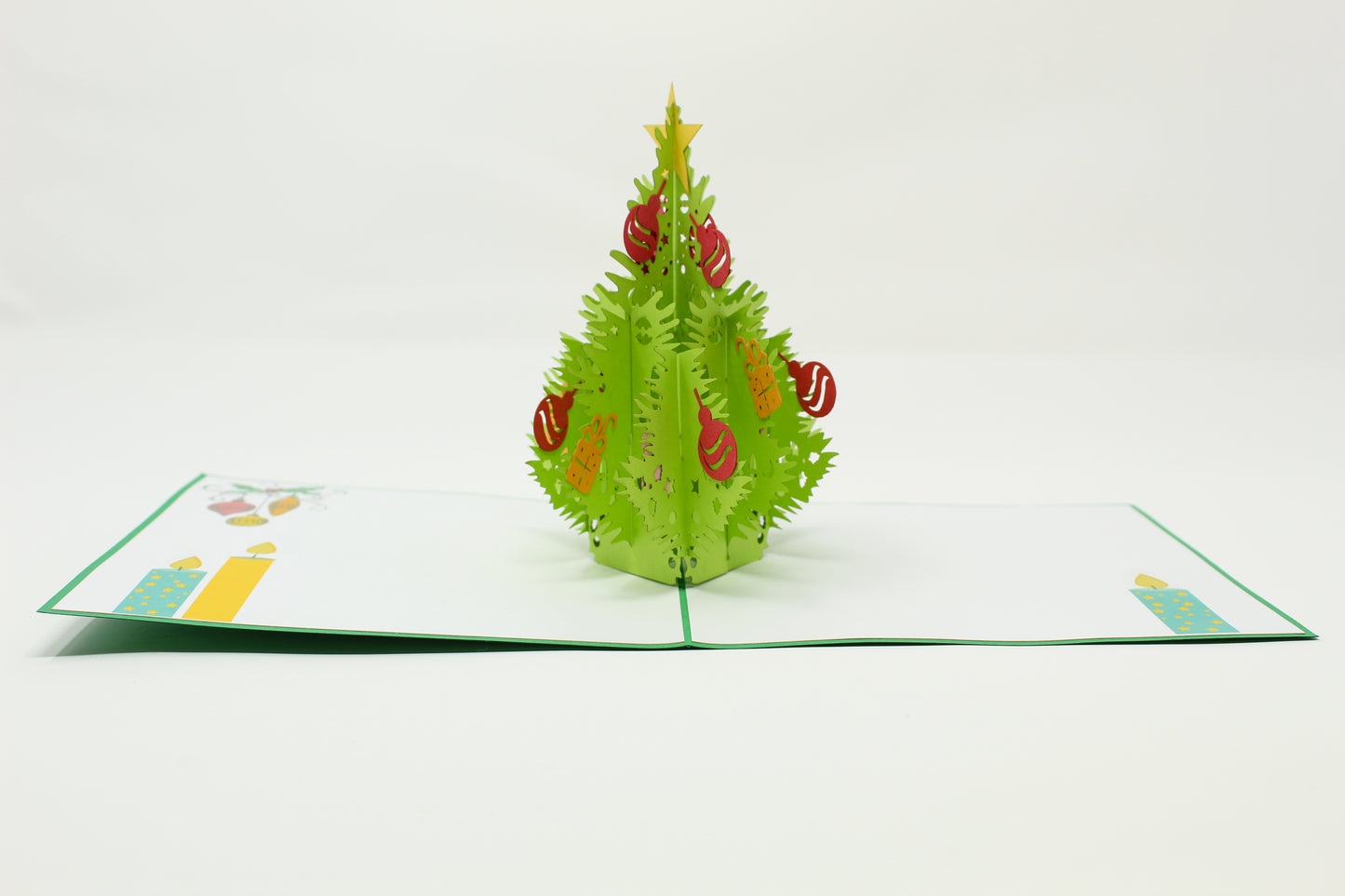 Christmas Tree Pop Up Card with Ornaments