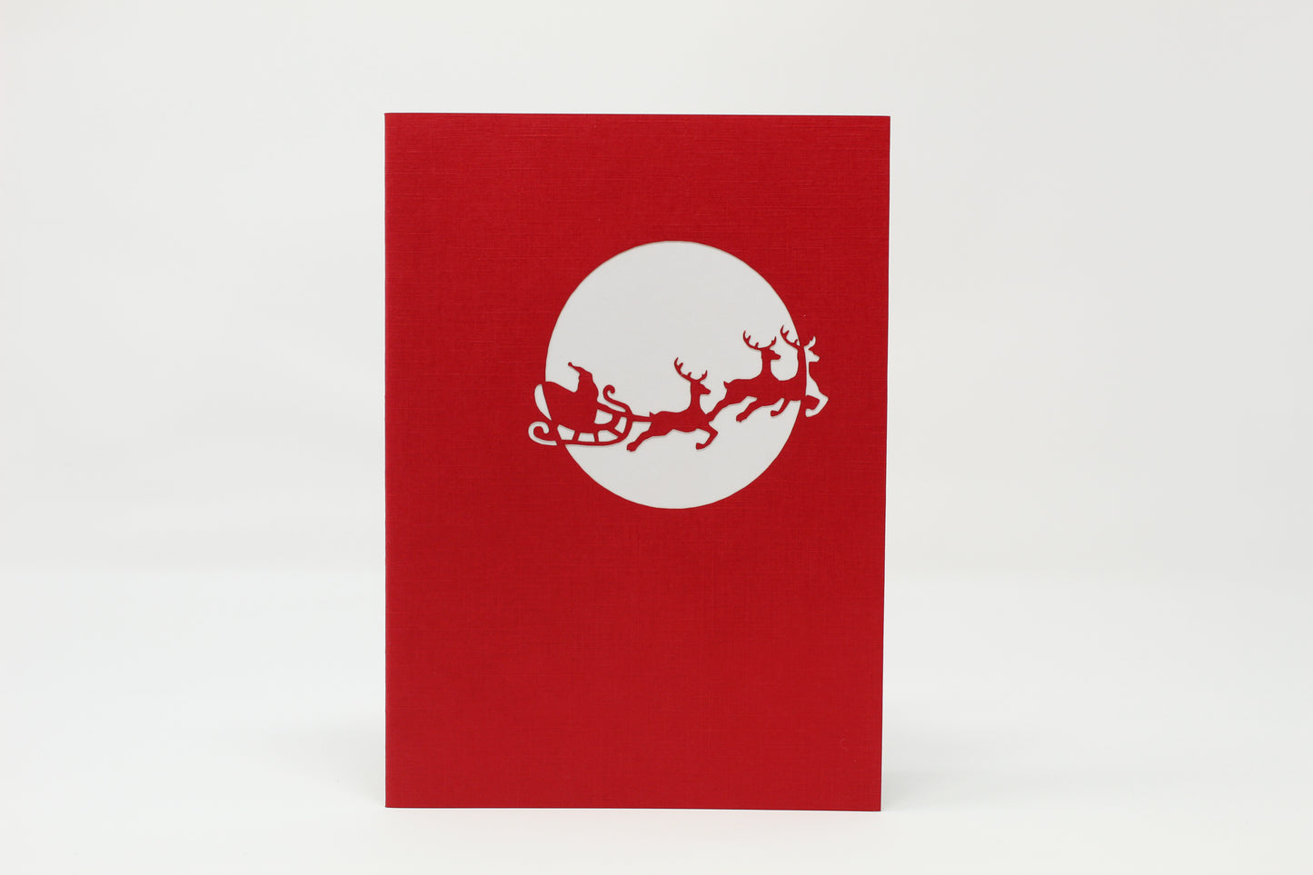 Santa on a Sleigh w/ Gifts Pop Up Card