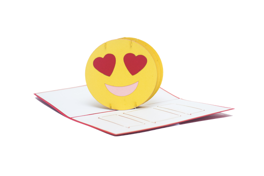 Love Emoji Pop Up Card