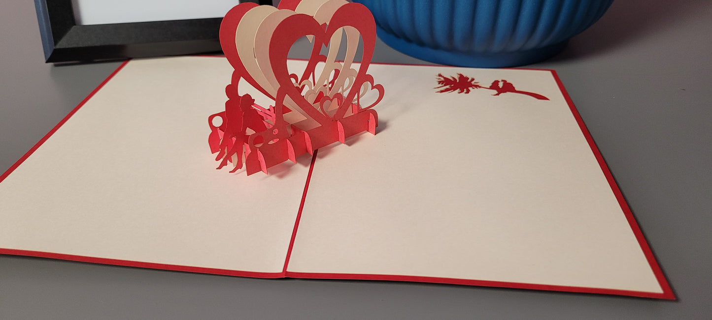Mr. and Mrs. Pop Up Card