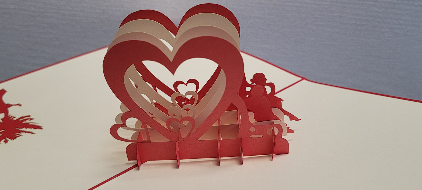Mr. and Mrs. Pop Up Card