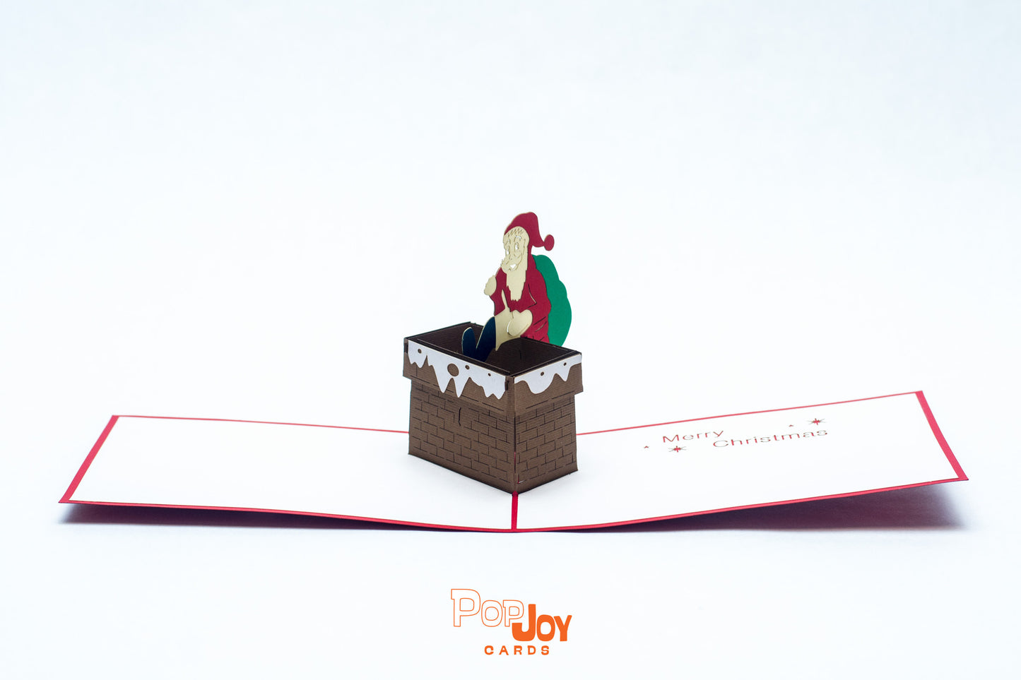 Santa on the Roof Pop Up Card