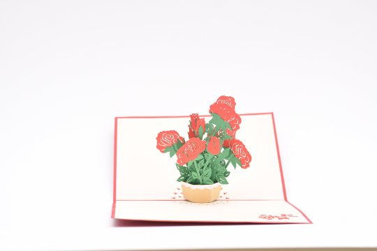 Roses Pop Up Card