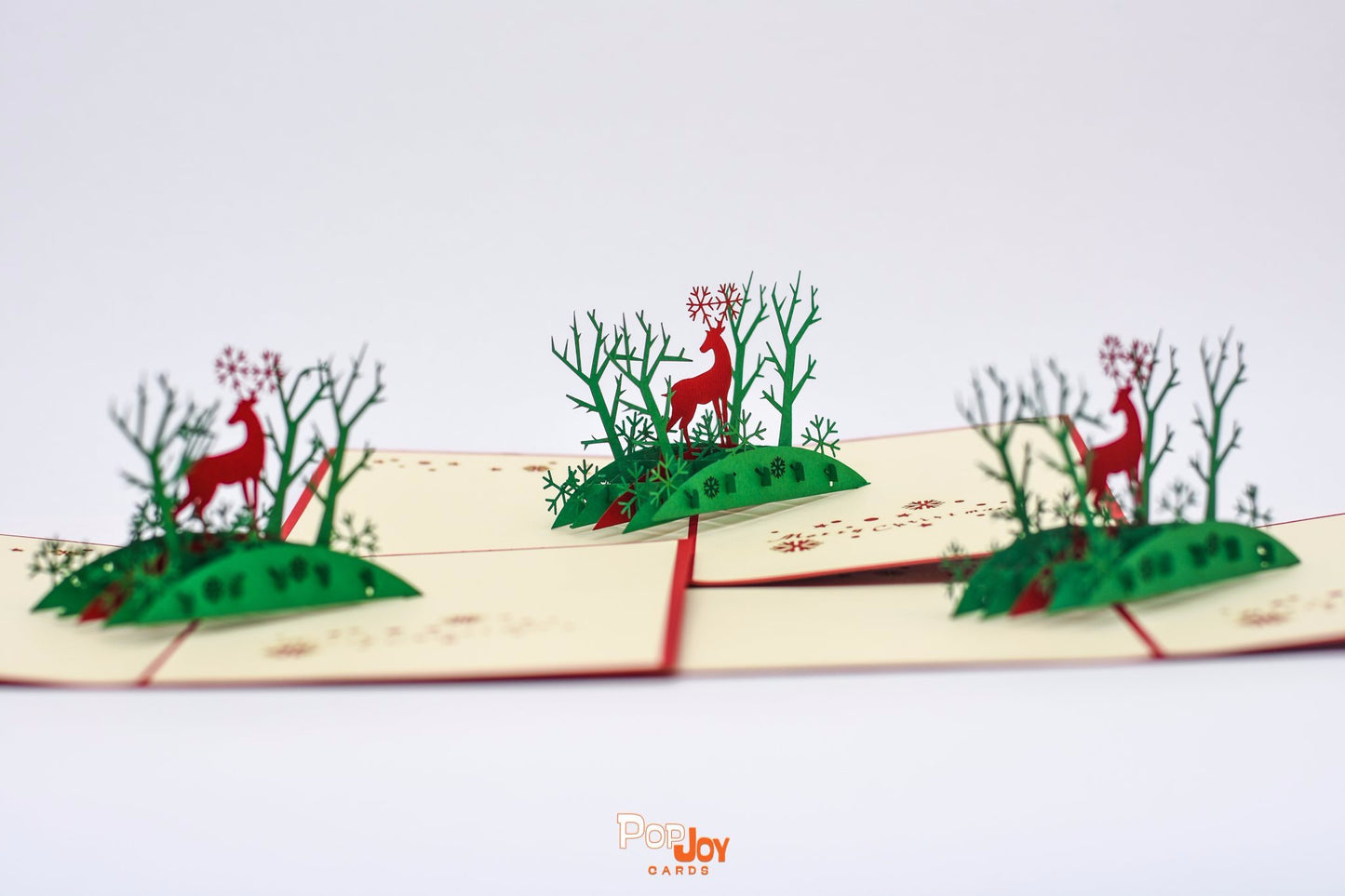 Reindeer Christmas Pop Up Card Pack (2 cards)