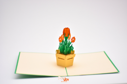 Tulips Pop Up Card