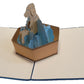 Dog Bath Pop Up Card